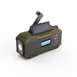 Radio Digitale DAB+ Tutto in <span class=keywords><strong>Uno</strong></span> con Manovella Solare, Luce LED SOS, Altoparlanti, Caricatore per Telefono e Power Bank - Product Image 4