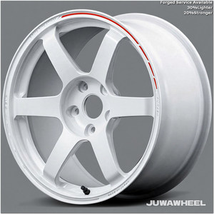 ล้อแม็กซ์ JUWA <span class=keywords><strong>Volk</strong></span> Racing Style <span class=keywords><strong>TE37</strong></span> 5x114.3 5x120 <span class=keywords><strong>4x100</strong></span> ขอบลึก ดีไซน์เว้าลึก ผลิตจากอะลูมิเนียม 6061-T6 สำหรับ Lexus Audi BMW Benz Bentley - Product Image 2