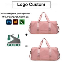 Nouveautés : Sac de sport portable en nylon personnalisé, durable, imperméable, avec logo de marque, idéal pour la gym et les exercices