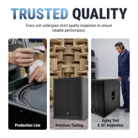 Système de sonorisation professionnel Accuracy Pro Audio WK18D1-7.5K 132 DB Rock Power, 1800W de puissance de crête, basses profondes, caisson de basses actif de 18 pouces