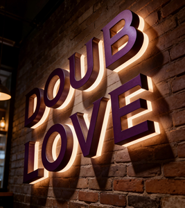 Custom Led Sign Stainless Steel Led Letters Luminous <b>Wall</b> <b>logo</b> Led Backlit Sign - Product Image 3