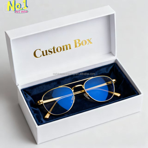Caja de Papel Ecológica de Primera Calidad para Gafas, Impresión Personalizada de Lujo, Estuche de Cartón para Gafas de Sol Vacío - Product Image 1