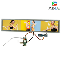 Módulo de Pantalla LCD TFT Tipo Barra de 28 Pulgadas, 1920x360, Interfaz LVDS, 700cd/m2 de Alto Brillo, con Placa Controladora HDM-I AD