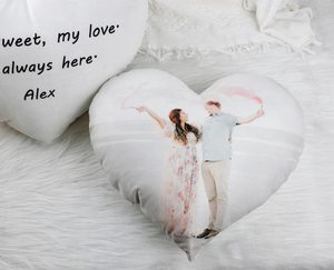 <span class=keywords><strong>Coussin</strong></span> <span class=keywords><strong>en</strong></span> <span class=keywords><strong>forme</strong></span> <span class=keywords><strong>de</strong></span> cœur pour couple personnalisé avec photo, cadeau personnalisé pour la Saint-Valentin, <span class=keywords><strong>coussin</strong></span> pour anniversaire <span class=keywords><strong>de</strong></span> mariage - Product Image 5