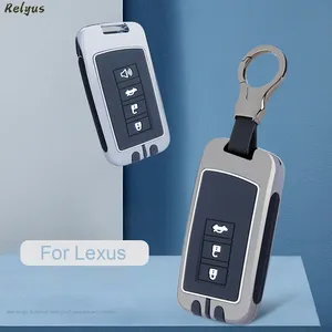 เคสกุญแจรีโมทรถยนต์ทำจากซิลิโคนโลหะสำหรับ Lexus NX IS RX ES GX LX LS UX 200 260 300 350 NX200ปลอก ES300 RX350 NX300