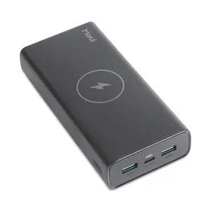 Carga rápida Slim PD Power Bnak 20000mAh Paquete de batería externa Powerbank 4 Dual USB Salida Cargador portátil Power Bank