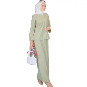 baju kurung plain modest cotton baju kurung malaysia jubah abayarobe abaya musulman for women islamic clothing