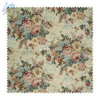 Tissu d'ameublement pour canapé en chenille de luxe personnalisé, motif floral, textile de maison, polyester, tissu de rideau, chenille teinte