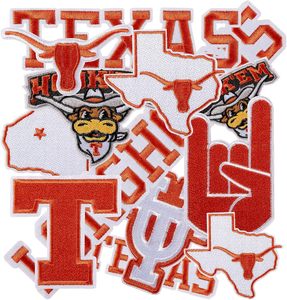 2025 Georgia Texas Michigan New Design American Football Teams Iron on Patch Custom Nfl Embroidery Patches for Clothing - Product Image 1