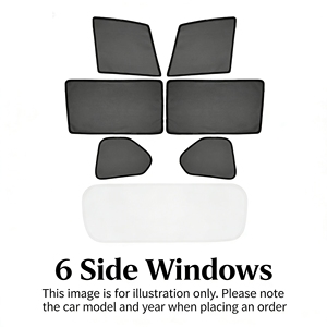 6 Parasoles Laterales para Ventanas de <span class=keywords><strong>Audi</strong></span> <span class=keywords><strong>A3</strong></span> A4 A5 A6 A7 A8 Q2 Q3 Q5 Q7 Q8 S6 S7 S8 TT RS3 RS5 RS7 2013-2023, Protección Solar - Product Image 6