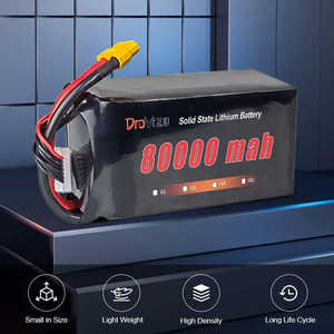 Batterie personnalisée 12S 14S 18S 24S HV Solid State Drone 80000mah 47.4V 71.1V Lipo Batteries Pack pour UAV Drones RC Aircraft - Product Image 4
