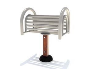 Betta Play Push Up & Dip Station Wpc Plástico Madera A prueba de herrumbre Equipo de gimnasio al aire libre Equipo de Gimnasio Profesional al aire libre - Product Image 6