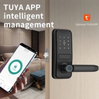 Serrure de porte intelligente à poignée numérique avec empreinte digitale WIFI Tuya TTLock