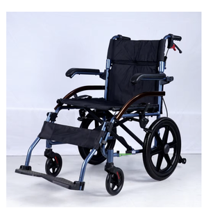 Silla de Ruedas Manual KS de Aleación de Aluminio, Ligera, Plegable, Portátil, con Neumáticos Sólidos, para Asistencia a Personas Mayores - Product Image 2