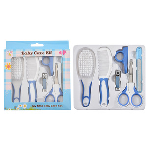 Kit de soin <span class=keywords><strong>pour</strong></span> bébé 6 pièces comprenant coupe-ongles, ciseaux, brosse, peigne et lime à ongles - Cadeau idéal <span class=keywords><strong>pour</strong></span> les nouveaux parents - Product Image 3