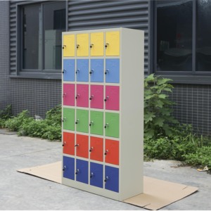 Armoire professionnelle en acier à 24 portes, moderne, pliable et extensible, casier métallique <span class=keywords><strong>mini</strong></span> pour vestiaires scolaires, gymnases et villas - Product Image 2