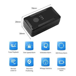 4G Wireless 3000mAh Magnetic Car GPS Tracker SOS Button Emergency Calling GPS Tracking Device Rechargeable With Android IOS App