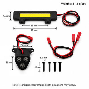 ชุดไฟหน้า-ไฟท้าย LED สำหรับรถ RC ขนาด 1/8 <span class=keywords><strong>Talion</strong></span> 6S EXB รถออฟโรด อะไหล่แต่ง - Product Image 3