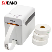Imprimante thermique de bracelets Brother 300 DPI, imprimante d'étiquettes de codes-barres médicaux pour bracelets d'identification des patients, hôpitaux et soins de santé