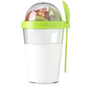 Gobelets à yaourt parfait à emporter avec couvercle, pots de voyage réutilisables en PS pour pouding, yaourt, petit-déjeuner et déjeuner - Product Image 3