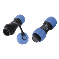 Connecteur d'aviation circulaire SP11, type de raccordement, étanche IP68, mâle droit et femelle, 2, 3, 4, 5 broches
