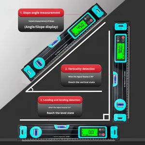 Ev cetvel su terazisi ölçekli yüksek hassasiyetli çok fonksiyonlu güçlü manyetik ölçme aracı manyetik su terazisi - Product Image 1