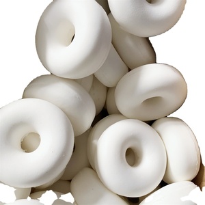 Kit de Pintura para Colorear DIY de Donuts Blancos Puros sin Decoración, Juguetes Educativos para el Curso de Concienciación Alimentaria, Accesorios de Enseñanza al por Mayor de 8.5CM - Product Image 1