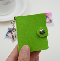 Mini album photo en cuir avec bouton à ressort pour couples, petit album photo pour enfants, photos personnelles, photos de voyage
