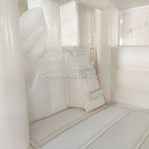 Noleggio del partito casa di rimbalzo bianca con scivolo e piscina a sfera all'aperto al coperto Soft <span class=keywords><strong>Play</strong></span> attrezzature gonfiabili matrimonio gonfiabile castello gonfiabile - Product Image 4