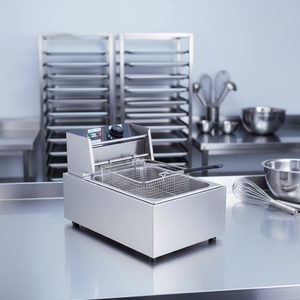 Freidora Industrial Ruihong de 6L, Fácil de Operar, para Uso Comercial y Doméstico, con Filtración de <span class=keywords><strong>Aceite</strong></span> Personalizable, Acero Inoxidable, 2500W - Product Image 1