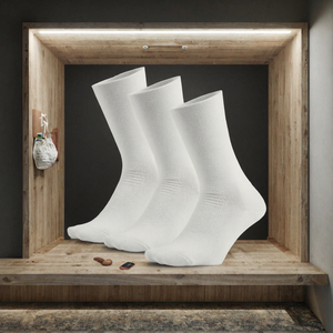 Chaussettes de sport respirantes en jacquard tricoté sur mesure OEM, coupe haute, design personnalisé pour la saison printanière, taille universelle - Product Image 3