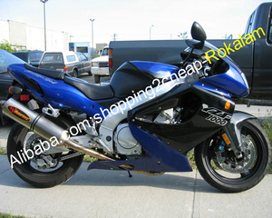Kit de carénage ABS YZF1000R pour Yamaha YZF <span class=keywords><strong>1000</strong></span> R <span class=keywords><strong>Thunderace</strong></span> 1997-2007 YZF-1000R Bleu Noir Course Moto Carénages - Product Image 1