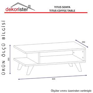 Table basse bon marché exclusive en bois Titus d'aggloméré de luxe avec pied meubles de salon de couleur blanche de Turkiye Best-seller - Product Image 4