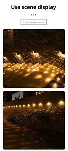 <span class=keywords><strong>Lampe</strong></span> <span class=keywords><strong>solaire</strong></span> LED étanche pour clôture, éclairage mural à économie d'énergie pour patio et jardin, corps en ABS étanche - Product Image 6