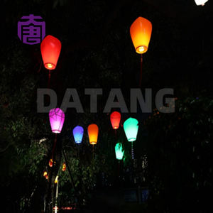 Linterna LED ovalada de PVC personalizable IP65 para festivales, paisajismo y deseos, con color personalizado - Product Image 2