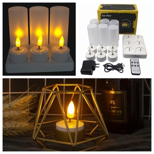 2022热卖u盘充电迷你茶灯发光二极管无焰茶蜡烛暖白色照明 - Product Image 6