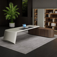Bureau de direction luxueux haut de gamme moderne modulaire 2026 Nouveau grand bureau de travail individuel pour président