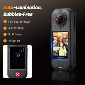 Amazear - Paquete de 3 Protectores de Pantalla de Vidrio Templado con Dureza 9H para Insta360 X4 Air Ultra HD, Película Antirrayaduras, Kit de Fácil Instalación - Product Image 3