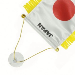 ธงญี่ปุ่นแบบแขวนพิมพ์ลายดิจิทัลพร้อมโลโก้สั่งทำ สำหรับกระจกมองหลังรถยนต์และตกแต่งบ้าน - Product Image 3