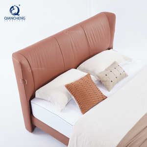 Muebles de dormitorio de lujo modernos, marco de madera, tela, <span class=keywords><strong>cama</strong></span> doble, <span class=keywords><strong>esponja</strong></span>, <span class=keywords><strong>cama</strong></span> suave <span class=keywords><strong>para</strong></span> el hogar - Product Image 6