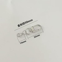 Mousquetons à ressort en forme de cœur pour porte-clés, fermoirs mousquetons pour porte-clés, accessoires de bricolage