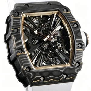 นาฬิกาข้อมือผู้ชาย RM Sport Carbon Fiber Tourbillon รุ่นใหม่ ปี 2026 คุณภาพสูง หรูหรา ระบบจักรกล ตัวเรือนโลหะ สายยาง - Product Image 3