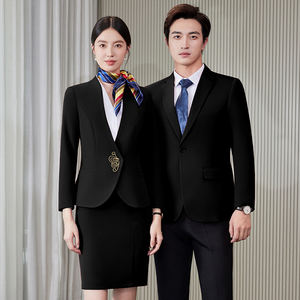 Conjunto de <span class=keywords><strong>traje</strong></span> de gerente profesional para mujer, <span class=keywords><strong>chaqueta</strong></span> roja y mono para primavera Otoño, nuevo vestido ejecutivo para habitación de invitados para hombres - Product Image 5