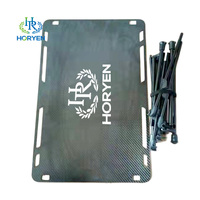Table de camping portable en fibre de carbone forgée en sergé uni 3k