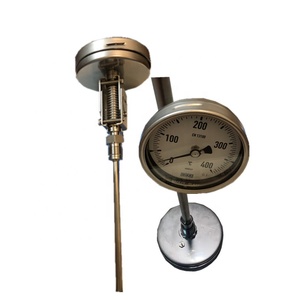 Medidor de temperatura de montaje en panel de acero inoxidable de 4 pulgadas con illary - Product Image 1