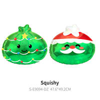 Ballons personnalisés en mylar en forme de dumpling, holographiques, pour la décoration de fête de Noël