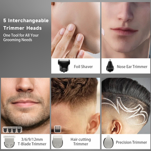 Râu Tông đơ cho nam giới chuyên nghiệp Mens râu grooming Kit t-blade Tông đơ máy cạo râu điện dao cạo mũi cơ thể tông đơ cắt tóc - Product Image 2