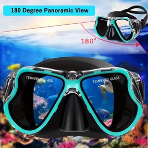 Masker Snorkeling tampilan lebar, masker pernapasan profesional ODM <span class=keywords><strong>Set</strong></span> nyaman anti-kabut untuk menyelam Skuba dan Snorkeling - Product Image 2