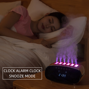 Nuevo diseño de grano de madera Altavoz de diente azul Reproductor de música Difusor de aroma de aceite esencial con temporizador y luces 7led - Product Image 3