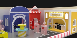 Château en plastique paquet plat Playhouse maternelle intérieur enfants Durable doux rôle enfant jouer maison jouet <span class=keywords><strong>docteur</strong></span> pour jeu imaginatif - Product Image 2